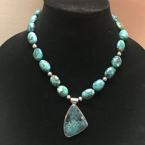 Simon Sebbag Green Turquoise Necklace